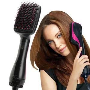 [2025] 3 in 1 Hair Dryer Brush, Hair Straightening Comb, Multifunctional Hot Air Comb, 1 Box Automatic Hair Straightener, Negative Ion Hot Air Comb, Hair Styling Tool for Home & Salon Use, Daily Hair Styling Tools