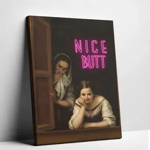 Funny Bathroom Altered Art print, Modern Art, Gift For Bedroom Living Room, Wall Art Decor, Vintage Mid Century Print, Toilet Humor poster funny 24x  36 unique wall art decor posters  room home decor picture wooden frame toilet humor