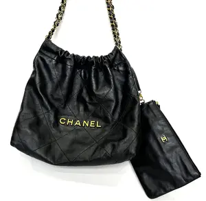 Pre-owned Chanel Black Leather Shoulder Bag Chanel D0043