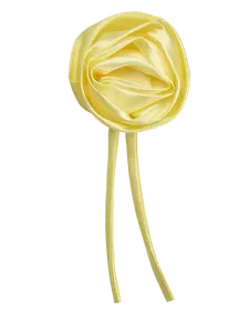 Rosette Lemonade Satin Flower