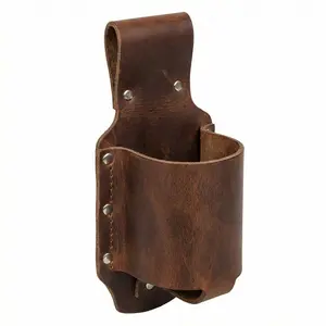 PU Leather Beer Holster, Waist Bag Travel Pouch for 12 Ounce Beer Bottle Beer Can Soda Beverage Holder, for Picnic Beach Barbeques