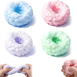 Crunchy Squishy Ball | Beaded Stress Relief Fidget Toy | Smoothie Squeeze Ball for Anxiety | Perfect for Party Favors & Office Gifts