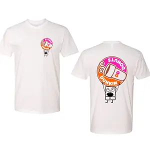 Doodlebob Dunkin' Donuts T-Shirt 2 Sided - Classic Cotton Tee