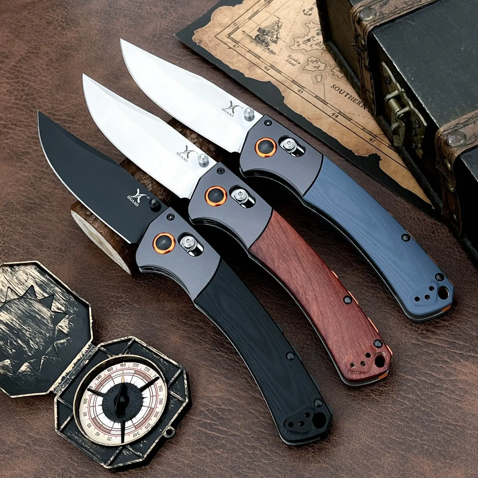 Durable 15080 Folding Knife S30V Steel Blade G10 Handle Outdoor Camping Pocket Knife Ideal Gift for Men Women Everyday Carry Wilderness Tool