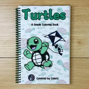 Turtles Bold and Simple Activity Coloring Book Spiral Bound Bold & Easy Turtles Coloring Book