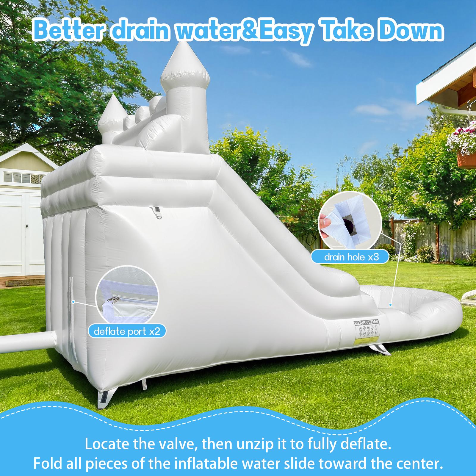 Inflatable Water Slide Water Slide Commercial, 21FT Big Water Slide for Kids and Adults with Powerful  Blower&Water Tube,100% Commercial Grade PVC Inflatable Adult Water Slides with Splash Pool  Wet Dry Use, Summer Splash Fun
