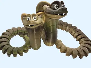 Articulated King Cobra Fidget Toy – 3D Printed Flexible Poseable Snake Desk Decor