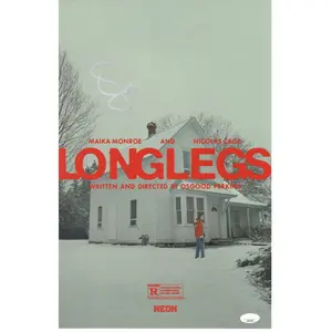 Osgood Oz Perkins signed 11x17 Poster Director, Writer - Longlegs