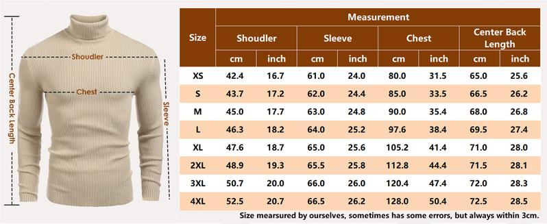 Coofandy Fall Outfits Men's Knitted Ribbed Turtleneck High Neck Slim Fit Basic Sweater Casual Fabric Knitwear for Spring Fall Winter Layering Coofandy Fall Outfits Men's Knitted Ribbed Turtleneck High Neck Slim Fit Basic Sweater Casual Fabric Knitwear for Spring Fall Winter Layering