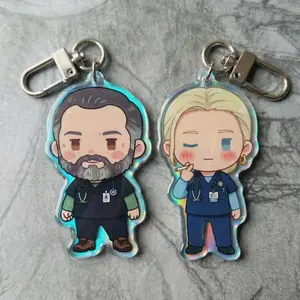 Robby Dana Pitt Inspired Keychain, Tv fans Keychain Charm