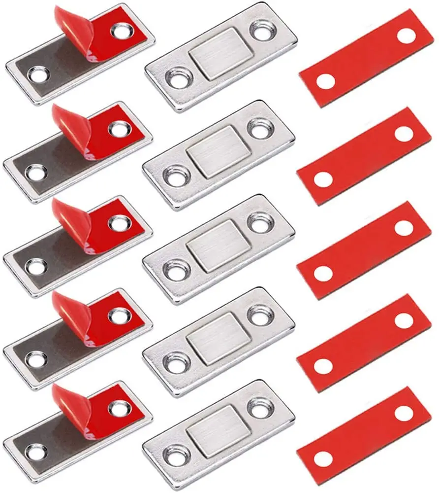 Dazone 5 Sets Strong Magnetic Door Closer Cabinet Catch Latch Cupboard Ultra Thin Closures Dazone 5 Sets Strong Magnetic Door Closer Cabinet Catch Latch Cupboard Ultra Thin Closures
