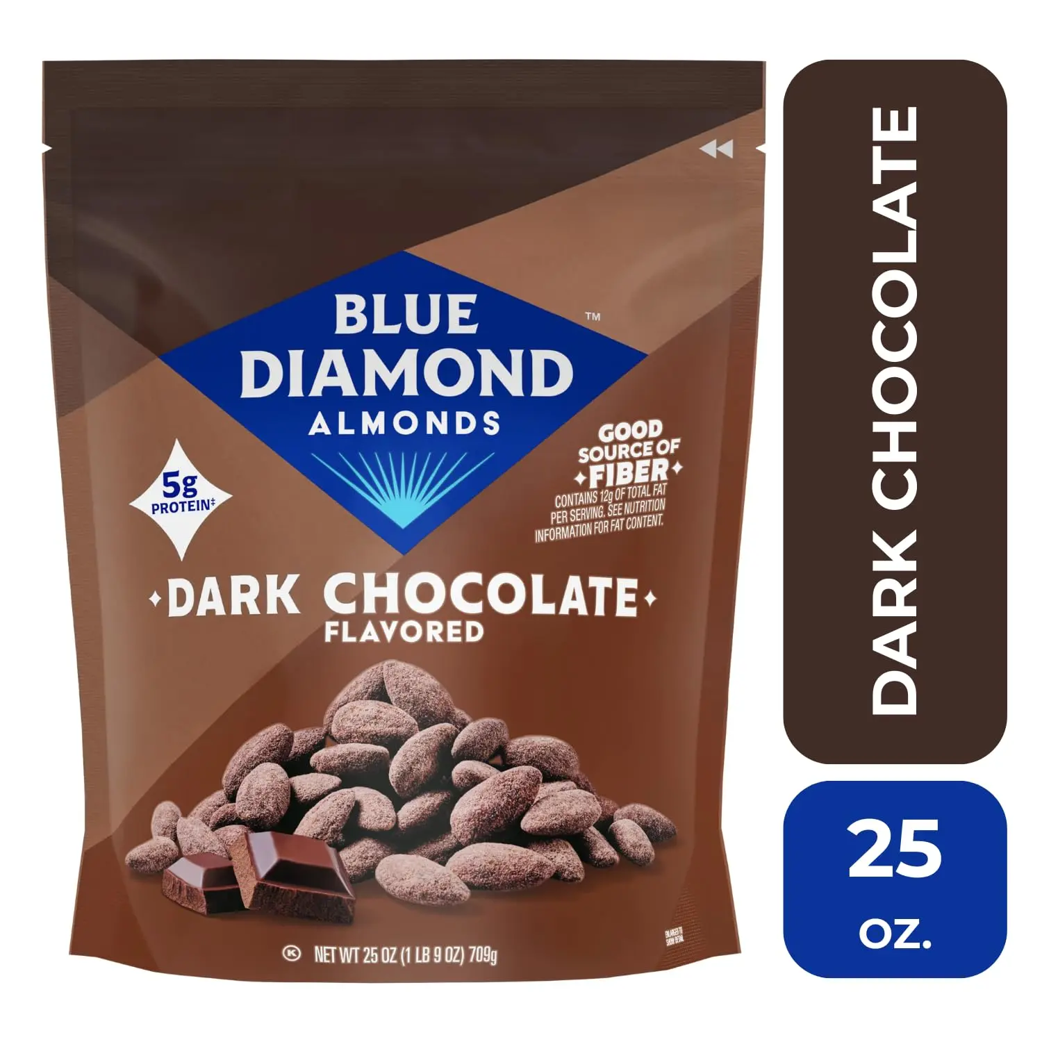 Dark Chocolate Flavored Snack Nuts, 25 oz, Pack of 1