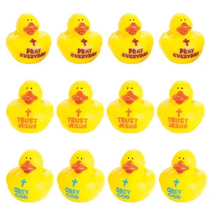 Trust, Obey & Pray Rubber Ducks - 12 Pc.