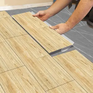 Self-Adhesive Wood Floor Tiles, Peel & Stick Waterproof Flooring, Easy Installation for Kitchen, Bedroom, and Rental Renovation