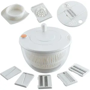 53qt salad spinner large lettuce spinner10 in 1 multifunction salad spinners vegetable dryer fruit washer spinner with transparent bowl