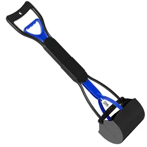 UPSKY 23.6 Inches Pooper Scooper for Large Small Dogs, Folding Dog Poop Scooper, Sturdy Spring and Premium Materials，Easy to Use for Grass, Dirt, Gravel Pick Up Shovel