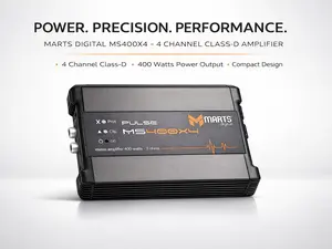 Marts Digital Pulse MS400X4 400W Power 4 Channel Class D Car Audio Amplifier