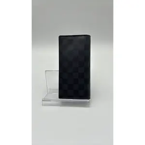 Pre-owned Louis Vuitton Leather Luxury Bags & Accessories Graphite Brazza Wallet Date Code: CA2184C