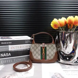 Pre-owned GUCCI GG Canvas Crossbody Bags Gucci Mini Jackie GG Crossbody Bag T10245142