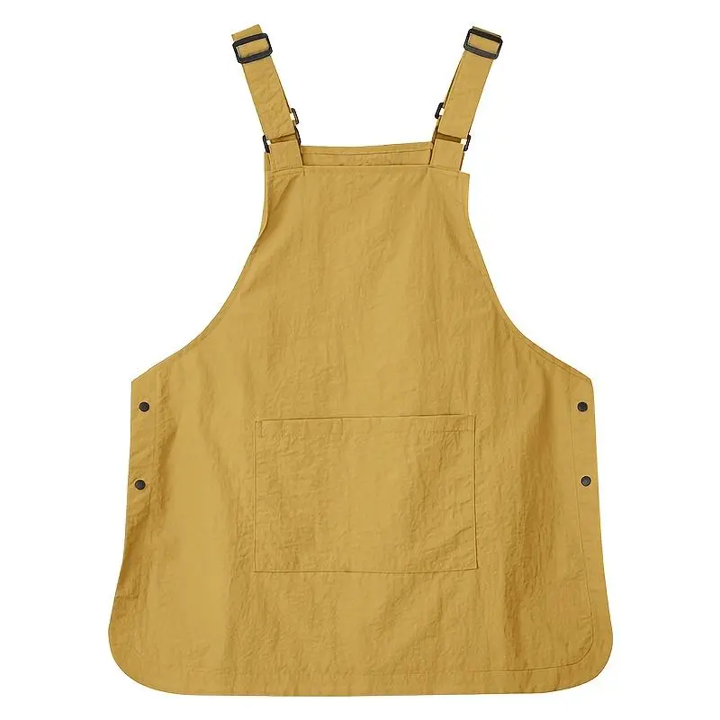 Nylon Kitchen Apron with Adjustable Neck Straps & 3 Pockets, 1 Count Unisex Apron for Men & Women, Birthday Present, Gift for Father, Husband, Son & Daughter
