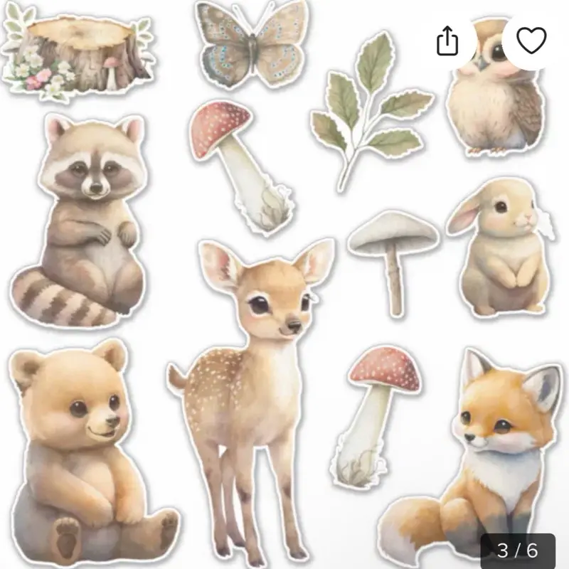 Nature animal sticker pack