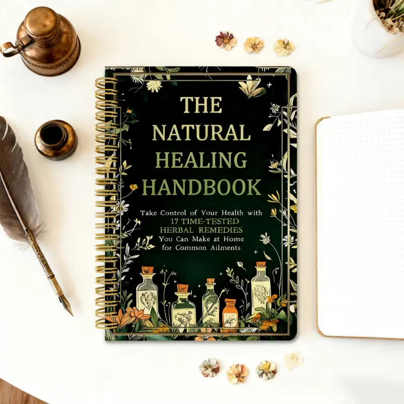 "Herbal Formula Handbook: A Retro Herbal Healing Guide" - A perforated-page home first-aid book, a plant medicine journal specifically for herbalists and health enthusiasts