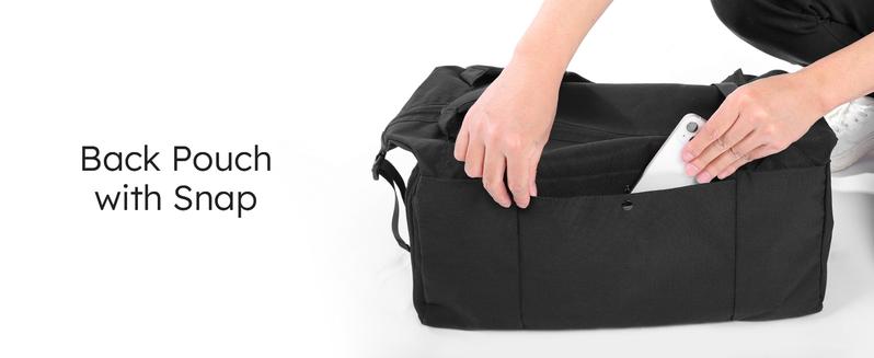 Kookoomia Gym Bag with Shoes Compartment and Wet Pocket Convertible Duffle Bag and Gym Backpack Waterproof Sports Bag with 2 Bottle Holders Multipurpose Weekender Overnight Backpack for Men