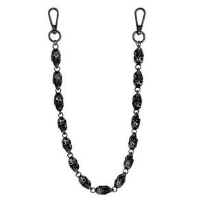 12mm Skull Pant Chain – Black / Silver / Gold Tone Link Chain