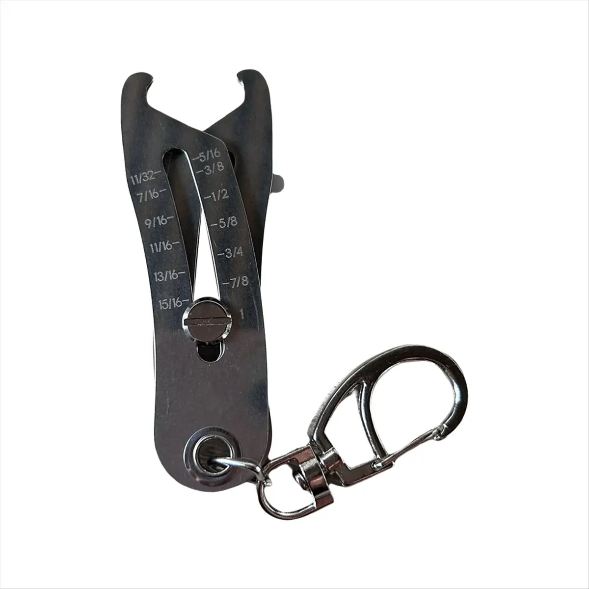Portable Precise Thread Size Checker Keychain, Nut & Bolt Thread Size Checker Bolt Size Finder Keychain 1pcs