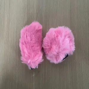 2PCS Winter plush car gear sleeve, gear lever sleeve, handbrake sleeve, gear lever sleeve, suitable for automatic and manual transmission