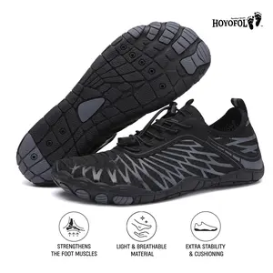 HOYOFOL 2026 Pro Barefoot Shoes - Unisex Breathable Soft Sole White Sneakers for Walking & Work - Ultra-light Comfort & All-da