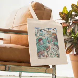 Spirited Away Tote Bag - Studio Ghibli Bag - Anime Bag - Anime Merch - Anime Lover Gift - Gift For Her Chihiro/Haku/No Face - Hayao Miyazaki