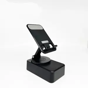 3 in 1 Wireless Bluetooth compatible Portable Cell Phone Holder Speaker, 360 Degree Rotation Phone Speaker Stand Charger, Suitable for Kitchen Travel Party Outdoors Gym, Phone Accessories, Men's Gift Ideas iphone android cellphone