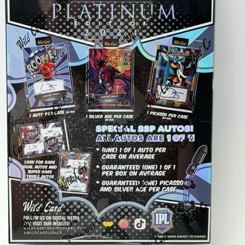 Wild Card Lamine Yamal Platinum Comix Box - TikTok Shop