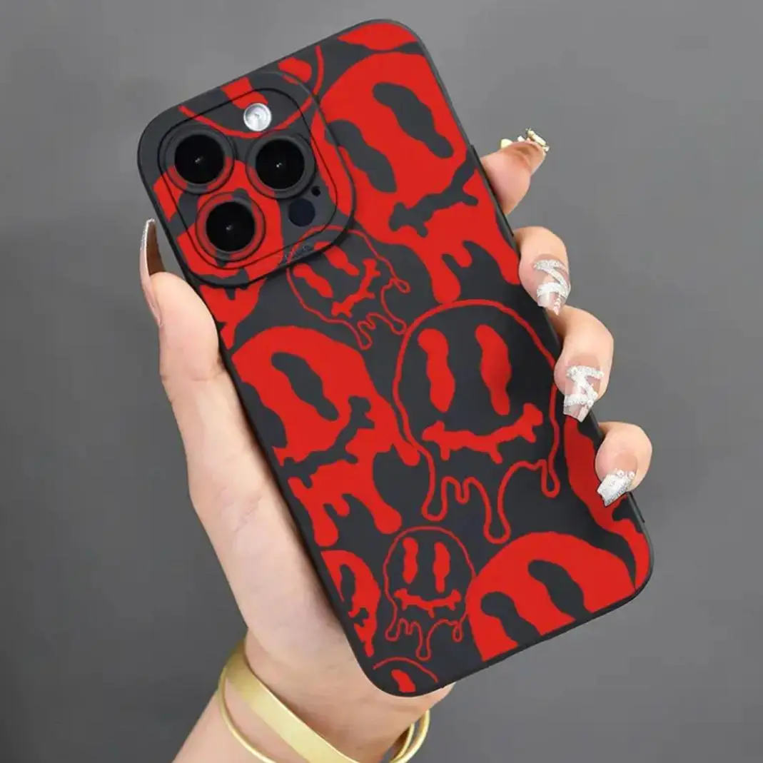 Creative Ghost Pattern Phone Case, Decorative Phone Protector Cover, Phone Accessories Compatible With iPhone Series