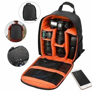 Waterproof Camera Backpack - Portable Shoulder Bag Case with Flash, Sponge, Memory Card, and Lens Storage for Canon, Nikon, Sony DSLR Digital Cameras