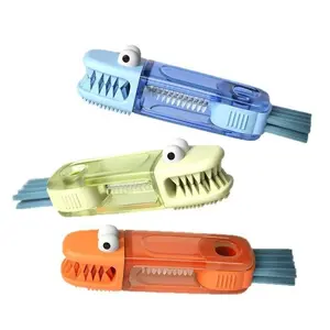 3 in 1 Cup Cover Crevice Cleaning Brush, 1 Count Multifunctional Cleaning Brush for Baby Bottle, Household Cleaning Tool for Kitchen Bathroom, Bottlewasher, Home Decor, Cleaner