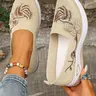 Women's Comfortable Slip-On Casual Sneakers, Breathable Knit Mesh, Hand Embroidered Butterfly & Floral, Lightweight Sole, Ideal for Garden & Yoga, Walking Shoes, Casual Lifestyle Footwear, Breathable Slip Ons, Slip Ins Shoes