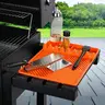 Blackstone Griddle Mat Gift for Dad & BBQ Lovers,Heat-Resistant Silicone Side Shelf Organizer for Spatula & Grill Tools – Oil-Proof Drip Pad for Camping,Tailgating,Football Season,RV Life,Camping,Fall BBQ & Outdoor Cooking,backtoschool