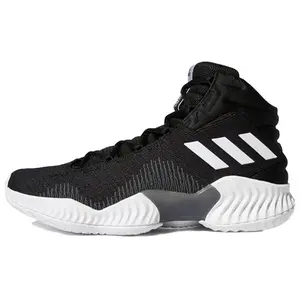 Adidas Pro Bounce 2018 Mid-Top Basketball Shoes for Men in Black and White with Cushioning and Traction Trending Shoes, House White Official Shoes to Get / Maison Mihara