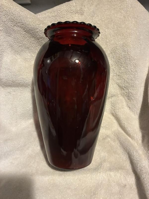 Avon ruby vase