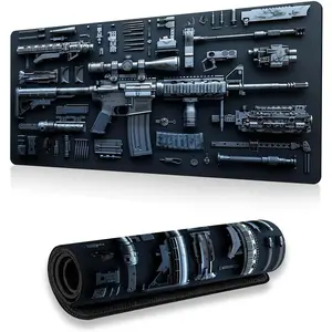 Large Gaming  Pad - 31.5x11.8 Inch Non-Slip XL Black  Extended Desk Mat | Stitched Edges,  Surface, Fit Laptops/Keyboards, Anti-Fray for /Office/Gaming
