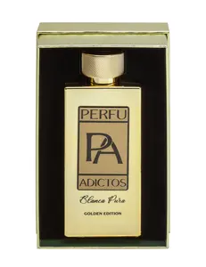 Perfu Adictos Blanca Pura Golden Edition | Extrait de Parfum for Men & Women – 3.4oz / 100ml – Long-Lasting – Luxurious Unisex Scent | Ideal for Everyday Wear, Special Occasions, or Gifting