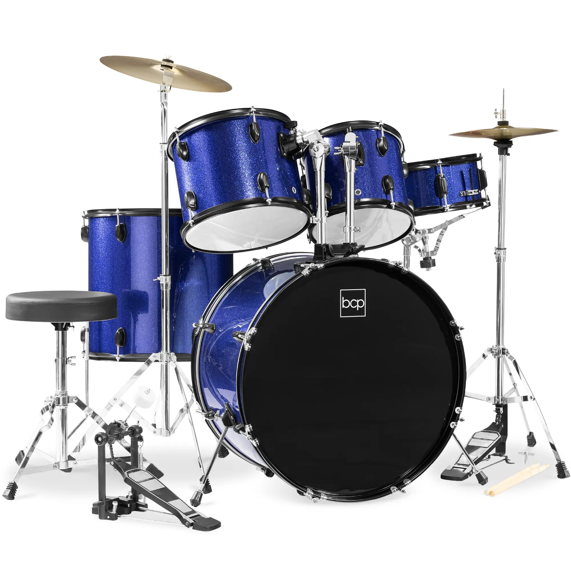Best Choice Products 5-Piece Beginner Drum Set w/ Snare, Bass, Toms, Cymbal, Hi-Hat, Sticks, Drum Pedal Best Choice Products 5-Piece Beginner Drum Set w/ Snare, Bass, Toms, Cymbal, Hi-Hat, Sticks, Drum Pedal