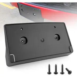 Front License Plate Bracket Fit for 2019-2024 Dodge Ram 1500 Replace#68274215AE CH1068151 Pickup License Plate Holder Frame Car Accessories w/Screws