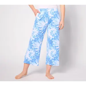 Cuddl Duds Wide Leg Cropped Lounge Pant