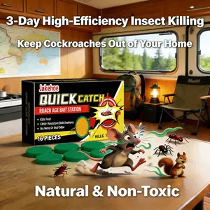 Jakehoe Indoor cockroach killer, insect repellent, cockroach control, suitable for both indoor and outdoor use, applicable to American cockroaches, cockroaches and other major cockroach species，Eliminate all household pests Box