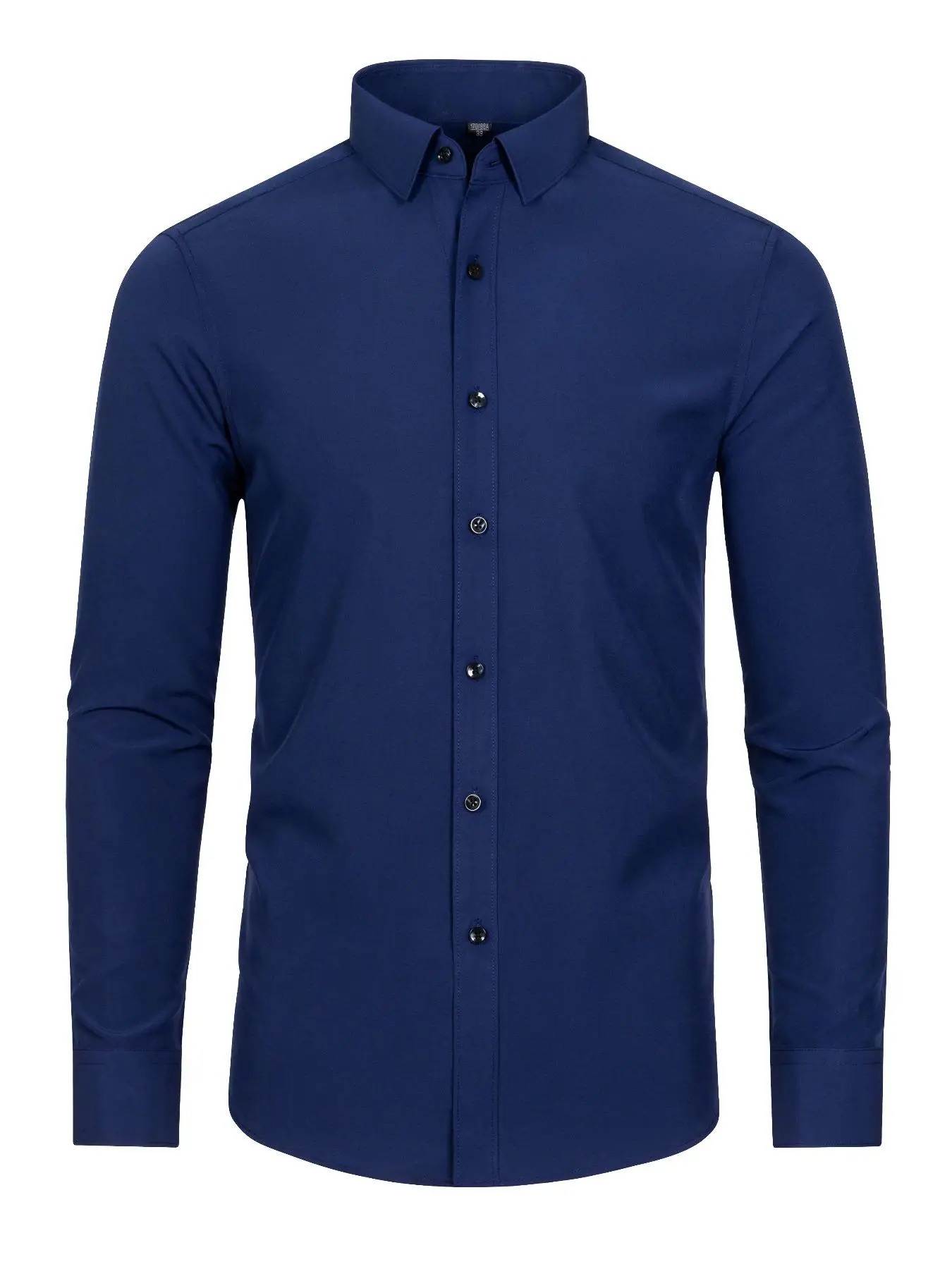 Men's Basic Button Front Collar Shirt, Slim Fit Long Sleeve Solid Top for Daily Office Work Wear, Shirts for Men, Streetwear, Men Business Formal Shir