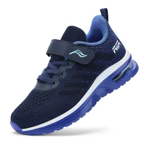 Toddler Little Kids Boys Girls Lightweight Sneakers Unisex Child Air Running Non Slip Athletic Sports Shoes with Air Cushioned Sole & Hook-and-Loop Fastener