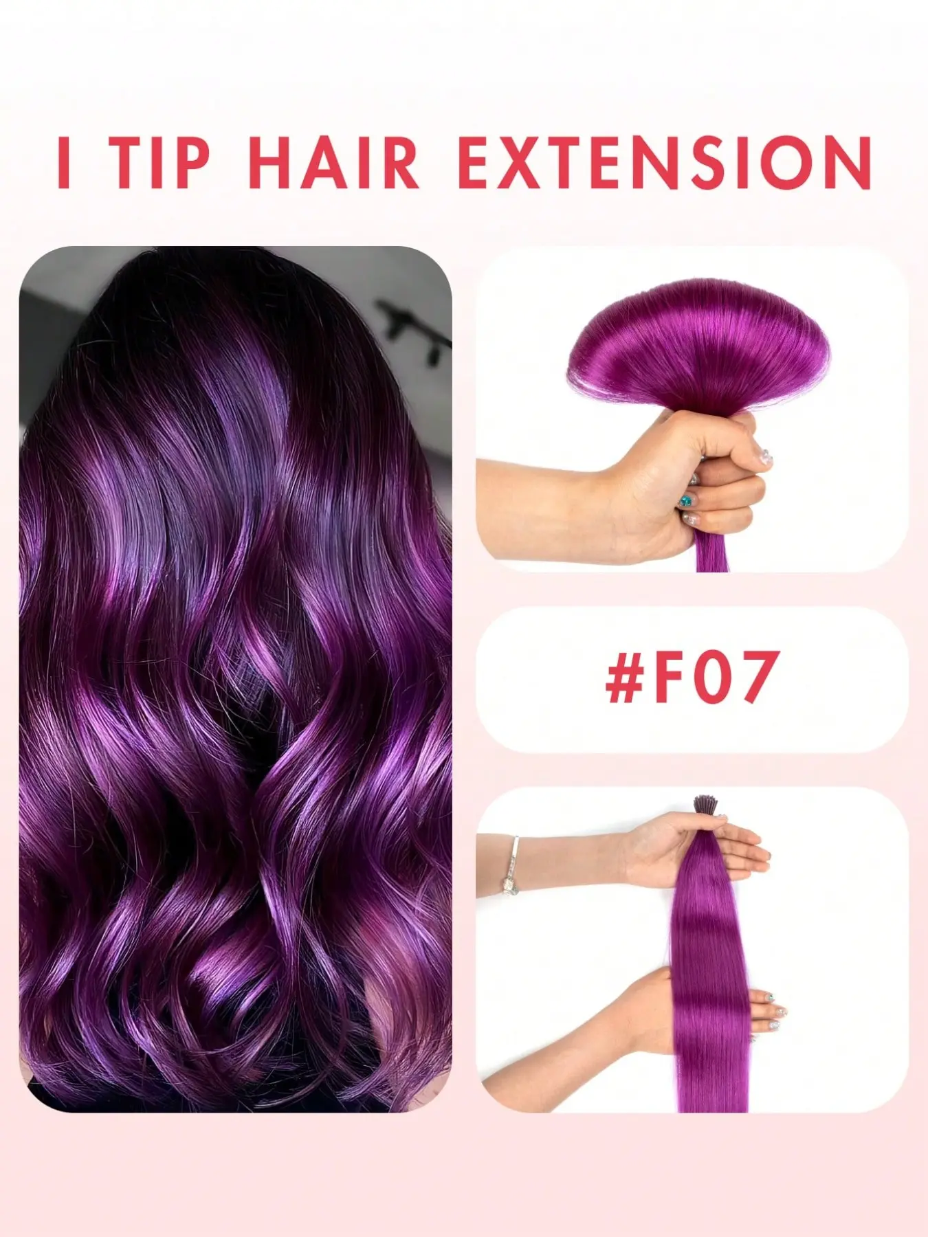 I Tip Real Hair Extensions Human Hair – Invisible Ombre Cold Fusion Extensions, Silky Straight Hair for Natural Volume, Salon-Quality Seamless Blend for Daily Wear, Hair Bundles